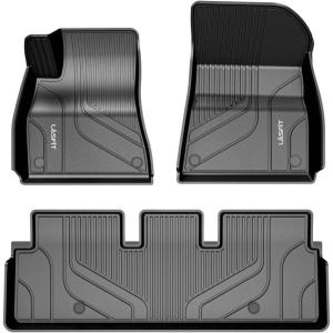 imageLASFIT Floor Mats for Tesla Model X 6 Seater ampamp Model X Plaid 2026 2025 2024 2023 2022 2021 All Weather TPE Custom Fit Floor Liners 1st ampamp 2nd ampamp 3rd Front ampamp Rear Row Car Mats BlackFloor Mats for 20172020 Model 3