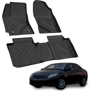 imageLASFIT Floor Mats for Toyota 4Runner 2025 Only fit Hybrid wtih Trunk matampampbackrest mat All Weather TPE Custom Fit Floor Liner for 4 Runner TRDLimitedPlatium 6th gen FrontampampRear Car Mats Black20142019 Corolla SedanFloor Mats