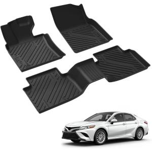imageLASFIT Floor Mats for Toyota 4Runner 2025 Only fit Hybrid wtih Trunk matampampbackrest mat All Weather TPE Custom Fit Floor Liner for 4 Runner TRDLimitedPlatium 6th gen FrontampampRear Car Mats Black20182024 Camry HybridFloor Mats