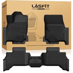 imageLASFIT Floor Mats for Toyota 4Runner 2025 Only fit Hybrid wtih Trunk matampampbackrest mat All Weather TPE Custom Fit Floor Liner for 4 Runner TRDLimitedPlatium 6th gen FrontampampRear Car Mats Black20252026 4Runner HybridFloor Mats