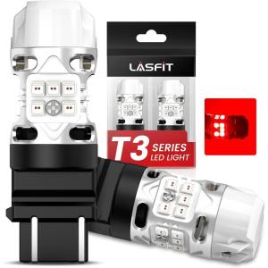imageLASFIT T3 3157 LED Bulb Brake Tail 3057 4057 4157 RED Light 3156 3056 CANBUS Error Free 2023 New Bright with Built In Resistor 3456 4156 3047 3057 3357 34572pcs