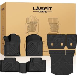 imageLASFIT Trunk Mat for Jeep Grand Cherokee L 20212025 6 Seaters and 7 Seaters All Weather TPE Custom Fit Cargo Mat Trunk Liner Cargo Liner BlackGrand Cherokee 20132015