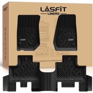 imageLASFIT Trunk Mat for Jeep Grand Cherokee L 20212025 6 Seaters and 7 Seaters All Weather TPE Custom Fit Cargo Mat Trunk Liner Cargo Liner BlackWrangler JK 20142018 Floor Mats