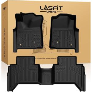 imageLASFIT Trunk MatampampBackrest Mat for Toyota 4Runner 20252026 5Seater Gas OnlyNot Fit Hybrid or 7Seater All Weather TPE Custom Fit Cargo Liner for 6th gen 4Runner SR5TRDLimited Cargo Mat20052011Tacoma DoubleCab Auto TranFloor Mats
