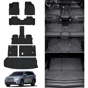 imageLASFIT Trunk MatampampBackrest Mat for Toyota 4Runner 20252026 5Seater Gas OnlyNot Fit Hybrid or 7Seater All Weather TPE Custom Fit Cargo Liner for 6th gen 4Runner SR5TRDLimited Cargo Mat520142019For HighlanderFloorTrunk Mats