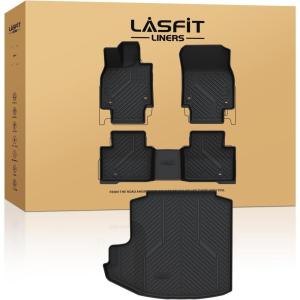 imageLASFIT Trunk MatampampBackrest Mat for Toyota 4Runner 20252026 5Seater Gas OnlyNot Fit Hybrid or 7Seater All Weather TPE Custom Fit Cargo Liner for 6th gen 4Runner SR5TRDLimited Cargo Mat920232026For CrownFloorTrunk Mats