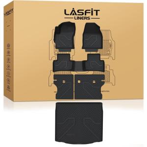 imageLASFIT Floor Mats for Toyota Tacoma 20052011 Access Cab Auto Tran All Weather Custom Fit Floor Liner for Tacoma Second Row Optional with Center Storage BoxTPE Mats FrontampampRear 2 Row Black820222026Corolla Cross Gas AWDFull Set Mats