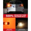 imageLASFIT T3 3157 LED Bulb Amber 3156 Built In Resistor 3057 Turn Signal CANBUS Error Free Upgraded Front Rear Light 4157 3457 3047 3357 4057 3056 3456 4156 Only For Standard Socket2pcs