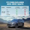 imageLASFIT Cargo Mats and Back Seat Cover Set for Ford Bronco 4Door Models 20212025 All Weather Protector TPE Sub Trunk Liner Waterproof Backrest Mat Custom Fit NonSlip Easy Clean Accessories3 Explorer 7Seat 1519  Combo Set