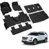 imageLASFIT Cargo Mats and Back Seat Cover Set for Ford Bronco 4Door Models 20212025 All Weather Protector TPE Sub Trunk Liner Waterproof Backrest Mat Custom Fit NonSlip Easy Clean Accessories8 Expedition Standard 8Seat 2124  Combo Set