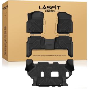 imageLASFIT Floor Mats amp Cargo Mats for KIA EV9 2026 2025 2024 Only Fit for 7Seats All Weather TPE Custom Fit Kia EV9 20242026 Full Set Car Accessories Floor Liners1For Nissan Armada  Infiniti QX80  20192024