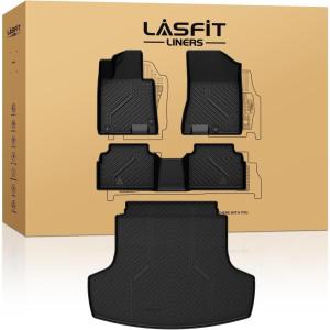 imageLASFIT Floor Mats amp Cargo Mats for KIA EV9 2026 2025 2024 Only Fit for 7Seats All Weather TPE Custom Fit Kia EV9 20242026 Full Set Car Accessories Floor Liners2For Hyundai Sonata  Kia K5  20202025  FWD