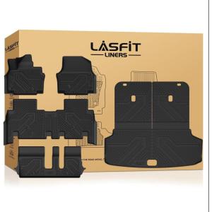 imageLASFIT Floor Mats amp Cargo Mats for KIA EV9 2026 2025 2024 Only Fit for 7Seats All Weather TPE Custom Fit Kia EV9 20242026 Full Set Car Accessories Floor Liners3For Kia EV9  20242026  7Seats  Full Set