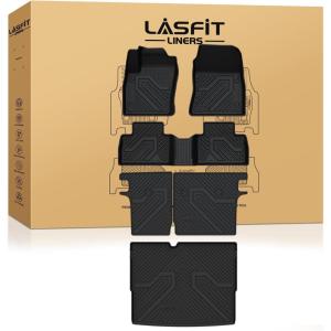 imageLASFIT Floor Mats amp Cargo Mats for KIA EV9 2026 2025 2024 Only Fit for 7Seats All Weather TPE Custom Fit Kia EV9 20242026 Full Set Car Accessories Floor Liners1For Nissan Kicks  20252026  FWD  Full Set