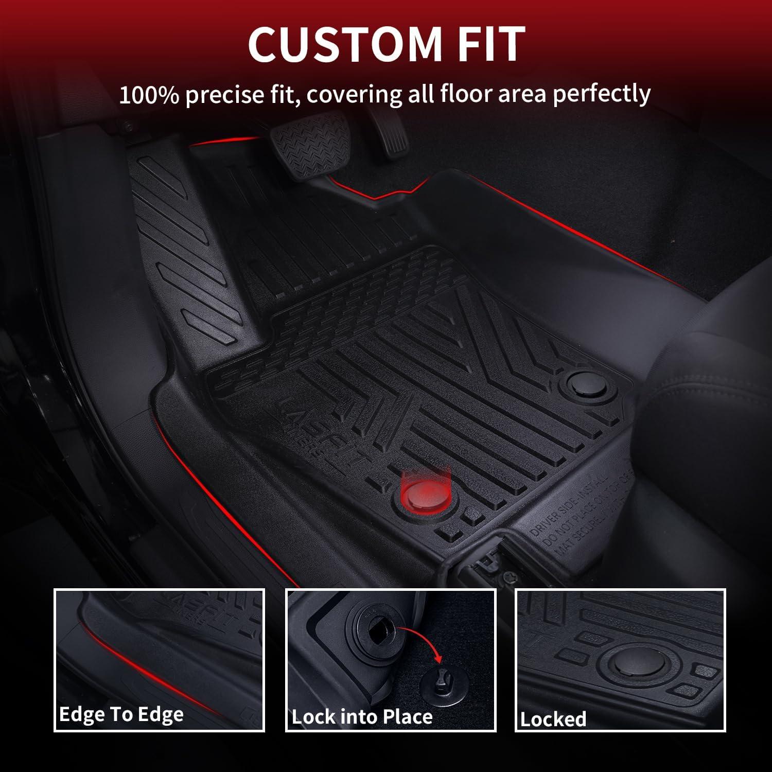 imageLASFIT Floor Mats amp Cargo Mat for Toyota Corolla 20202026for Sedan TPE All Weather Protection Rubber Car Liners Custom Fit for Corolla Accessories 1st amp 2nd Row amp Trunk Mats Black120082011Tacoma Double AutoTranFloor Mats