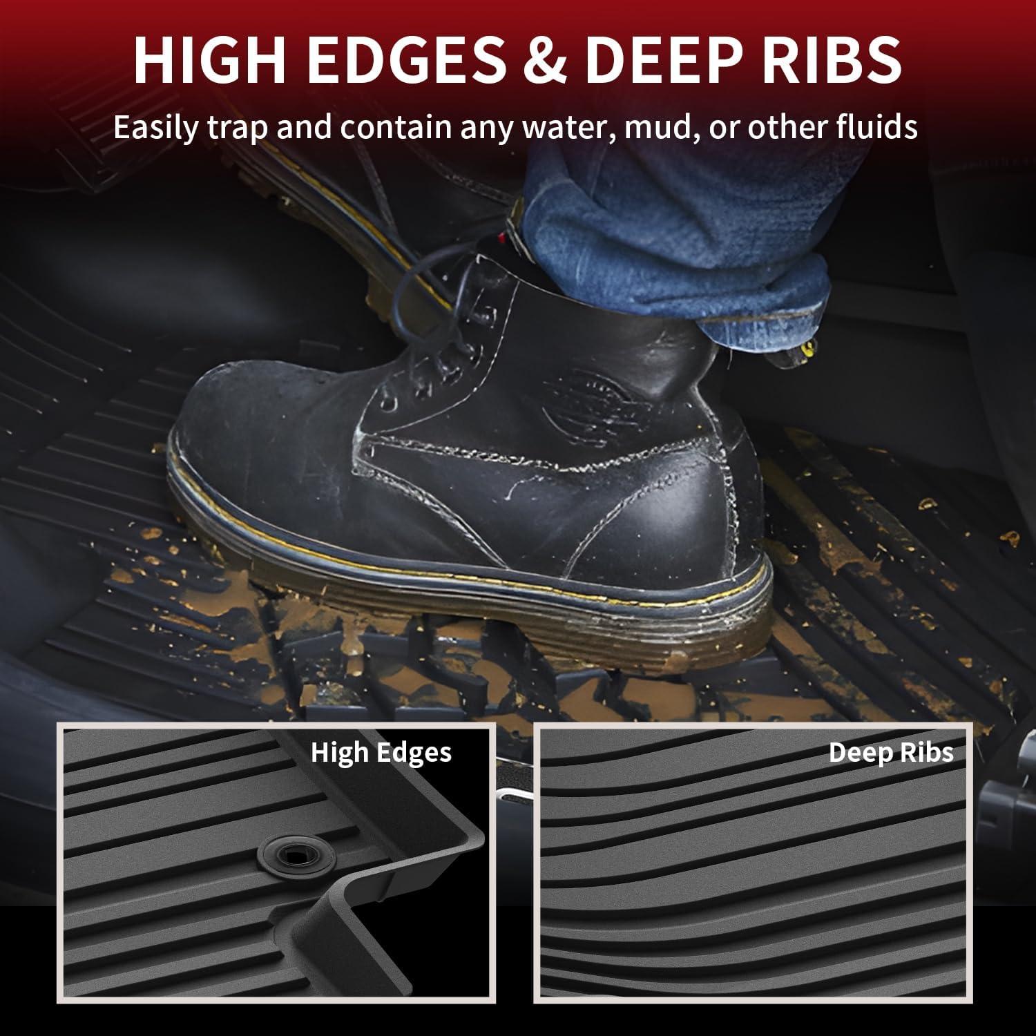 imageLASFIT Floor Mats amp Cargo Mat for Toyota Corolla 20202026for Sedan TPE All Weather Protection Rubber Car Liners Custom Fit for Corolla Accessories 1st amp 2nd Row amp Trunk Mats Black720242026Grand HighlanderFloor Mats