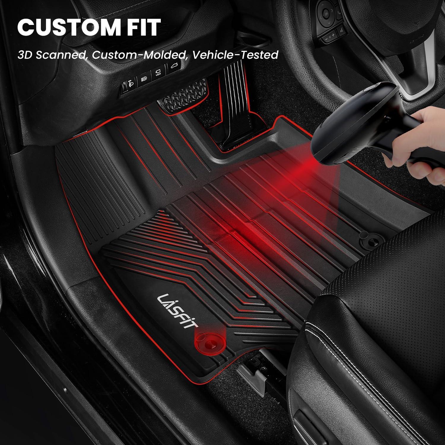 imageLASFIT Floor Mats amp Cargo Mat for Toyota Corolla 20202026for Sedan TPE All Weather Protection Rubber Car Liners Custom Fit for Corolla Accessories 1st amp 2nd Row amp Trunk Mats Black520192025Rav4Floor Mats