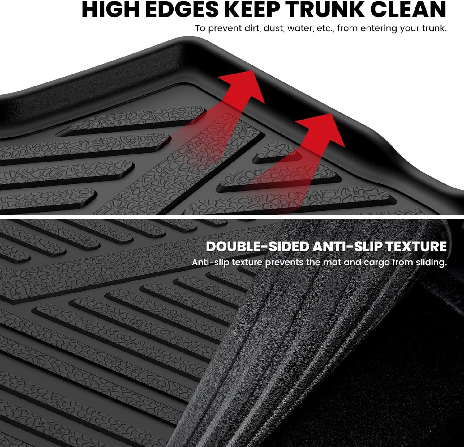 imageLASFIT Floor Mats amp Cargo Mat for Toyota Corolla 20202026for Sedan TPE All Weather Protection Rubber Car Liners Custom Fit for Corolla Accessories 1st amp 2nd Row amp Trunk Mats Black520132018Rav4Trunk Mat