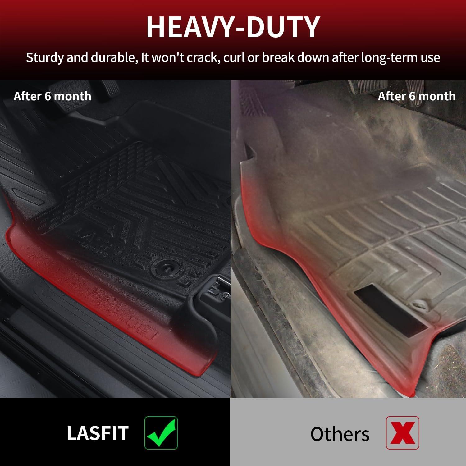 imageLASFIT Floor Mats amp Cargo Mat for Toyota Corolla 20202026for Sedan TPE All Weather Protection Rubber Car Liners Custom Fit for Corolla Accessories 1st amp 2nd Row amp Trunk Mats Black120242026Tacoma AutoTranFront Floor Mats