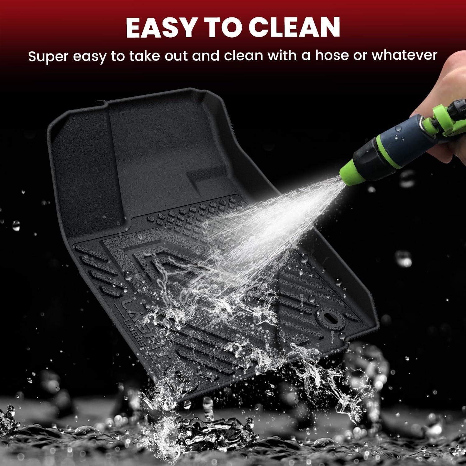 imageLASFIT Floor Mats amp Cargo Mat for Toyota Corolla 20202026for Sedan TPE All Weather Protection Rubber Car Liners Custom Fit for Corolla Accessories 1st amp 2nd Row amp Trunk Mats Black820142019Highlander GasFull Set Mats