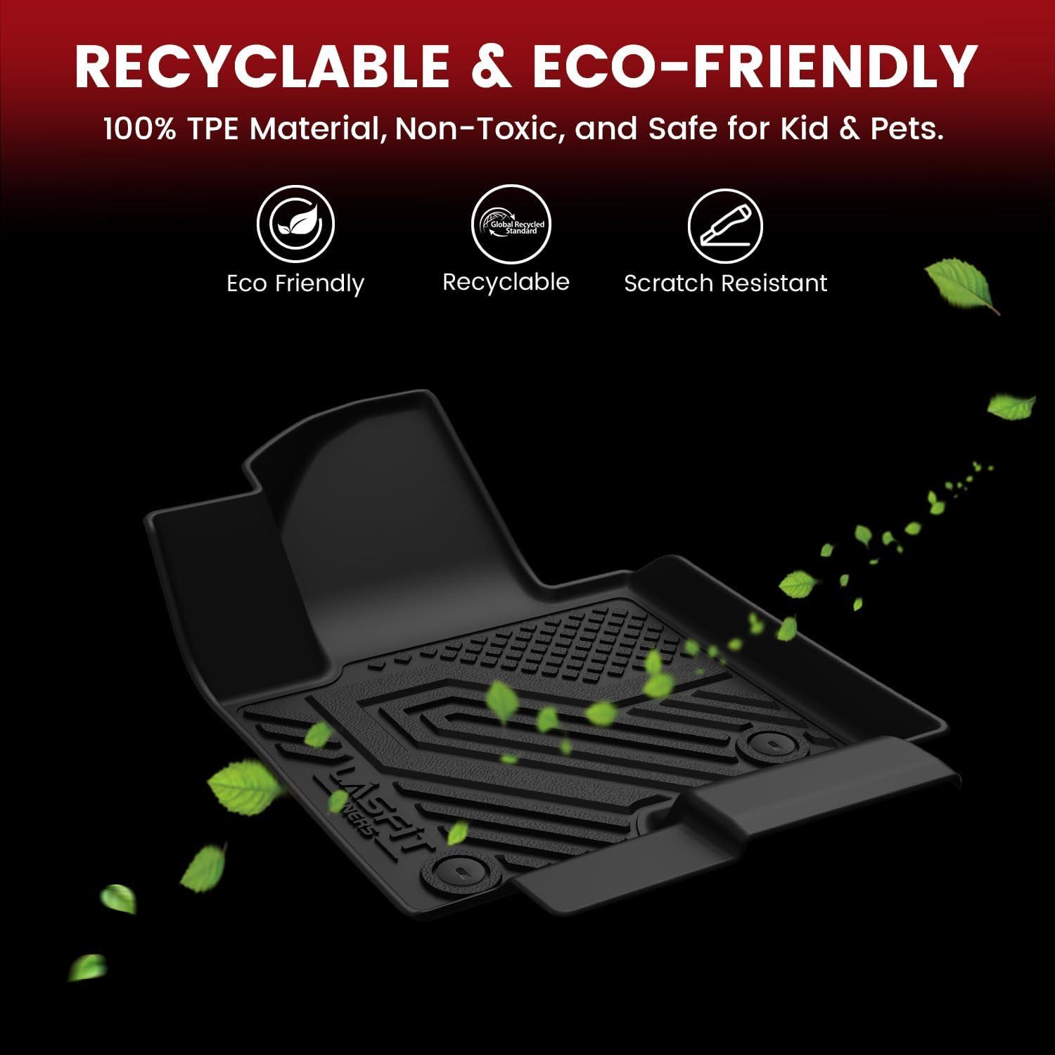 imageLASFIT Floor Mats amp Cargo Mat for Toyota Corolla 20202026for Sedan TPE All Weather Protection Rubber Car Liners Custom Fit for Corolla Accessories 1st amp 2nd Row amp Trunk Mats Black520132018Rav4Trunk Mat