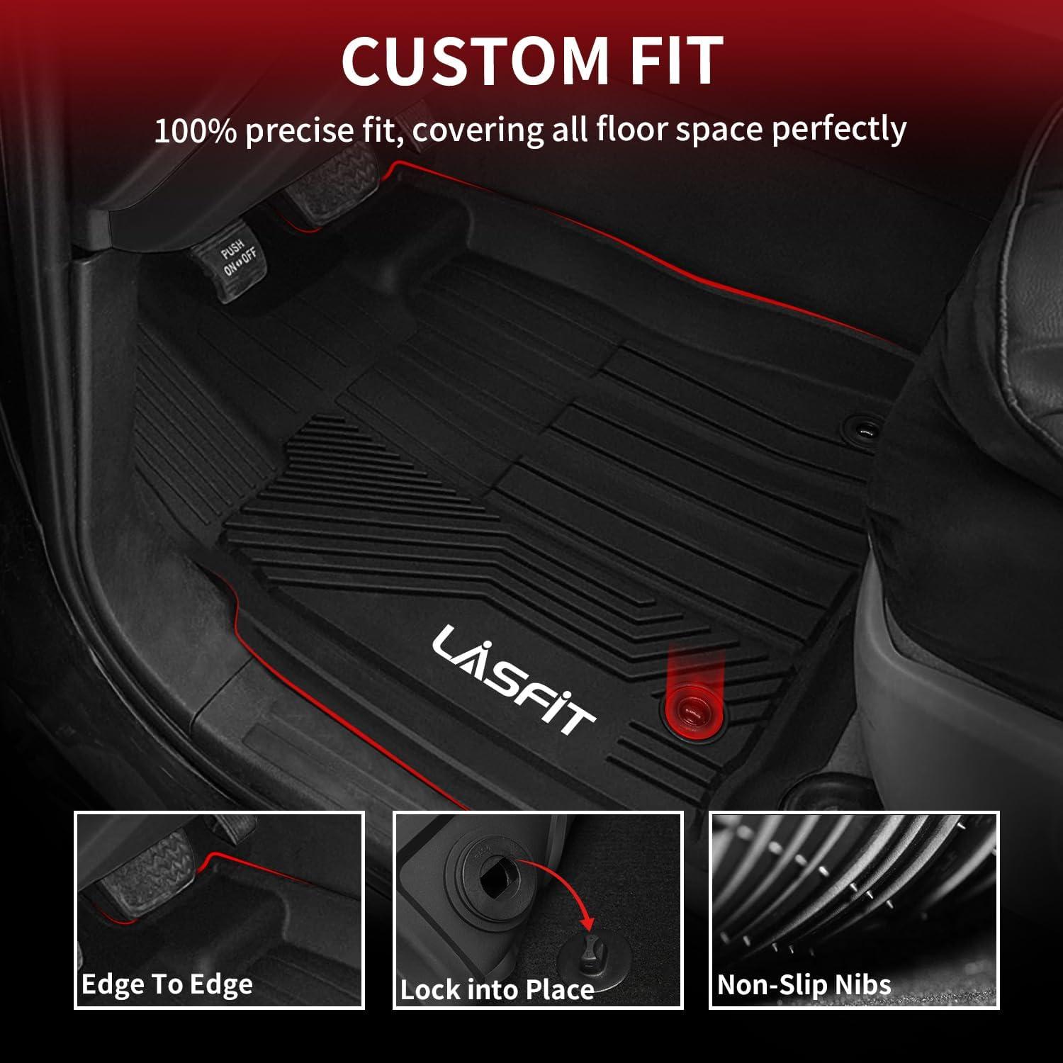 imageLASFIT Floor Mats amp Cargo Mat for Toyota Corolla 20202026for Sedan TPE All Weather Protection Rubber Car Liners Custom Fit for Corolla Accessories 1st amp 2nd Row amp Trunk Mats Black220142021Tundra CrewMaxFloor Mats