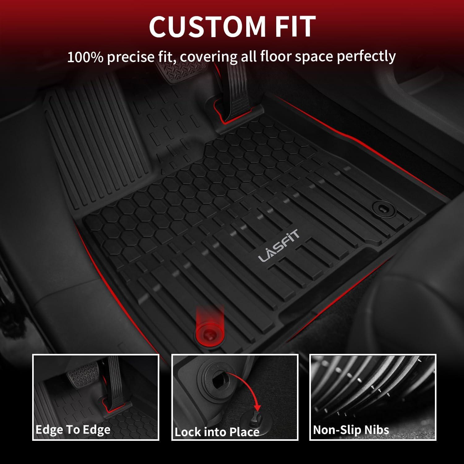 imageLASFIT Floor Mats amp Cargo Mat for Toyota Corolla 20202026for Sedan TPE All Weather Protection Rubber Car Liners Custom Fit for Corolla Accessories 1st amp 2nd Row amp Trunk Mats Black620212026Sienna 8 seatsFloor MatsTrunk Mat