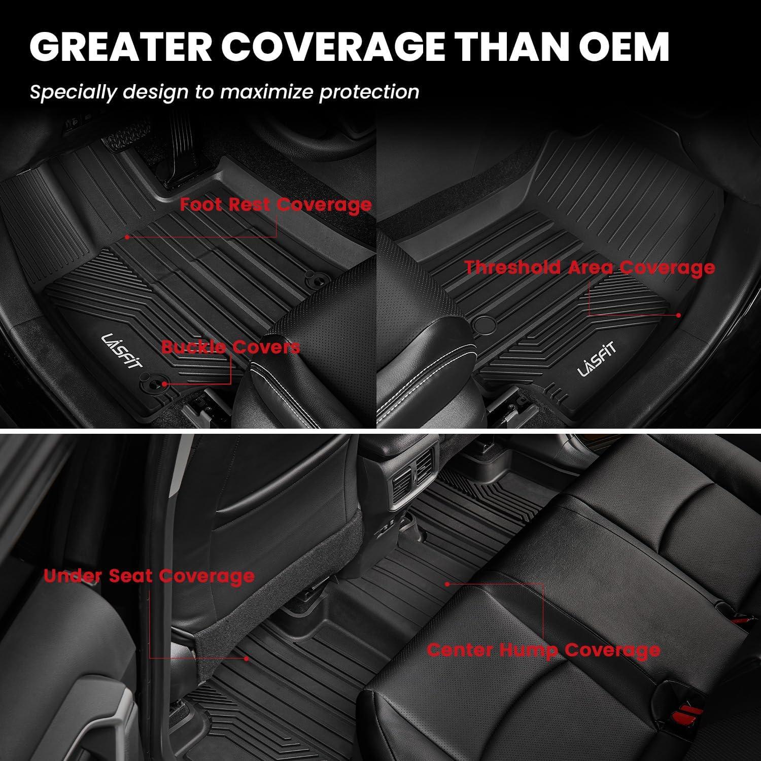 imageLASFIT Floor Mats amp Cargo Mat for Toyota Corolla 20202026for Sedan TPE All Weather Protection Rubber Car Liners Custom Fit for Corolla Accessories 1st amp 2nd Row amp Trunk Mats Black520192025Rav4Floor Mats