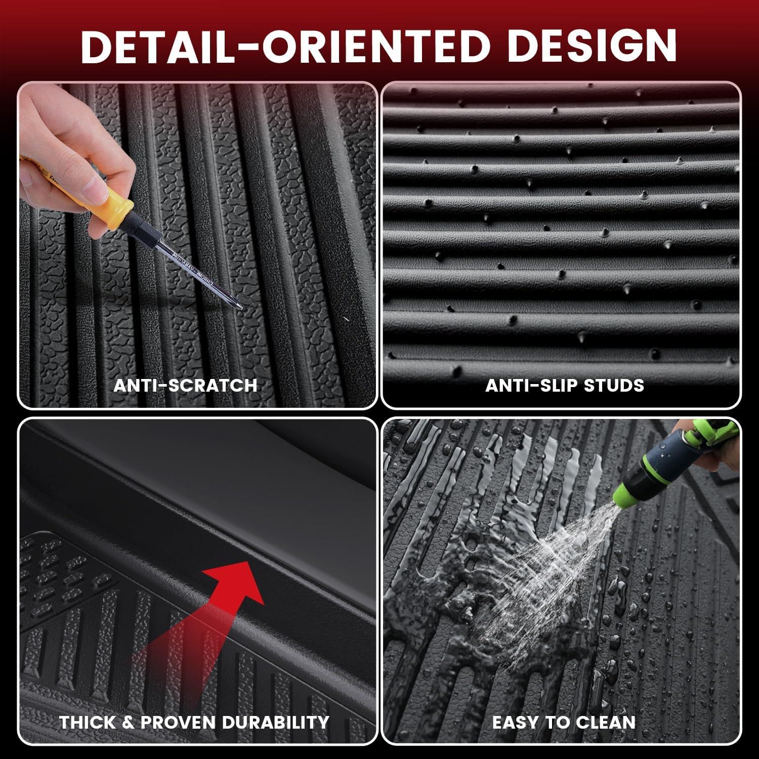 imageLASFIT Floor Mats amp Cargo Mat for Toyota Corolla 20202026for Sedan TPE All Weather Protection Rubber Car Liners Custom Fit for Corolla Accessories 1st amp 2nd Row amp Trunk Mats Black820142019Highlander GasFull Set Mats