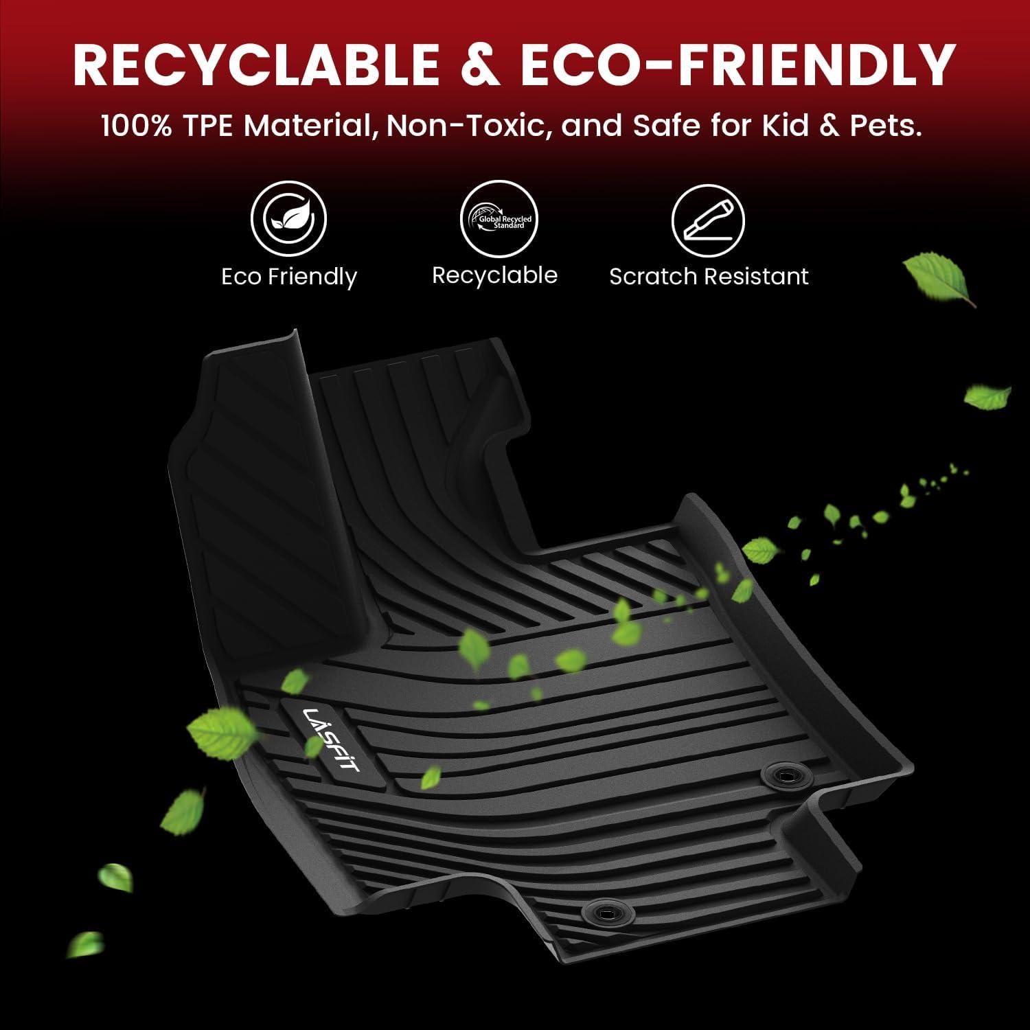 imageLASFIT Floor Mats amp Cargo Mat for Toyota Corolla 20202026for Sedan TPE All Weather Protection Rubber Car Liners Custom Fit for Corolla Accessories 1st amp 2nd Row amp Trunk Mats Black120162023Tacoma Double AutoTranFloor Mats