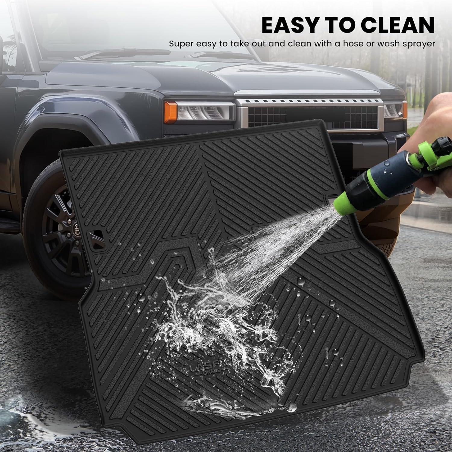 imageLASFIT Floor Mats amp Cargo Mat for Toyota Corolla 20202026for Sedan TPE All Weather Protection Rubber Car Liners Custom Fit for Corolla Accessories 1st amp 2nd Row amp Trunk Mats Black1020242026Land CruiserTrunk MatBackrest Mat