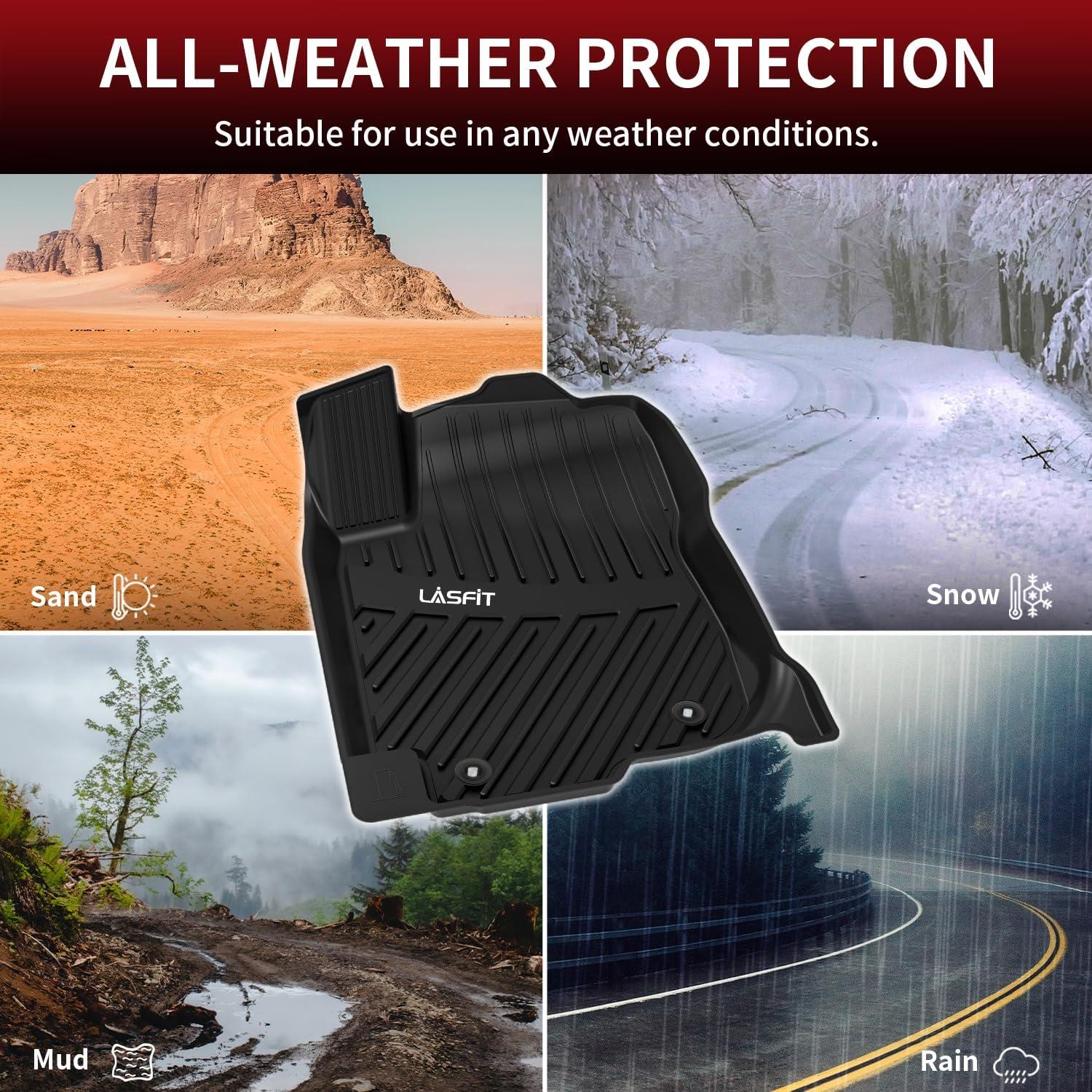 imageLASFIT Floor Mats amp Cargo Mat for Toyota Corolla 20202026for Sedan TPE All Weather Protection Rubber Car Liners Custom Fit for Corolla Accessories 1st amp 2nd Row amp Trunk Mats Black520132018Rav4Floor Mats