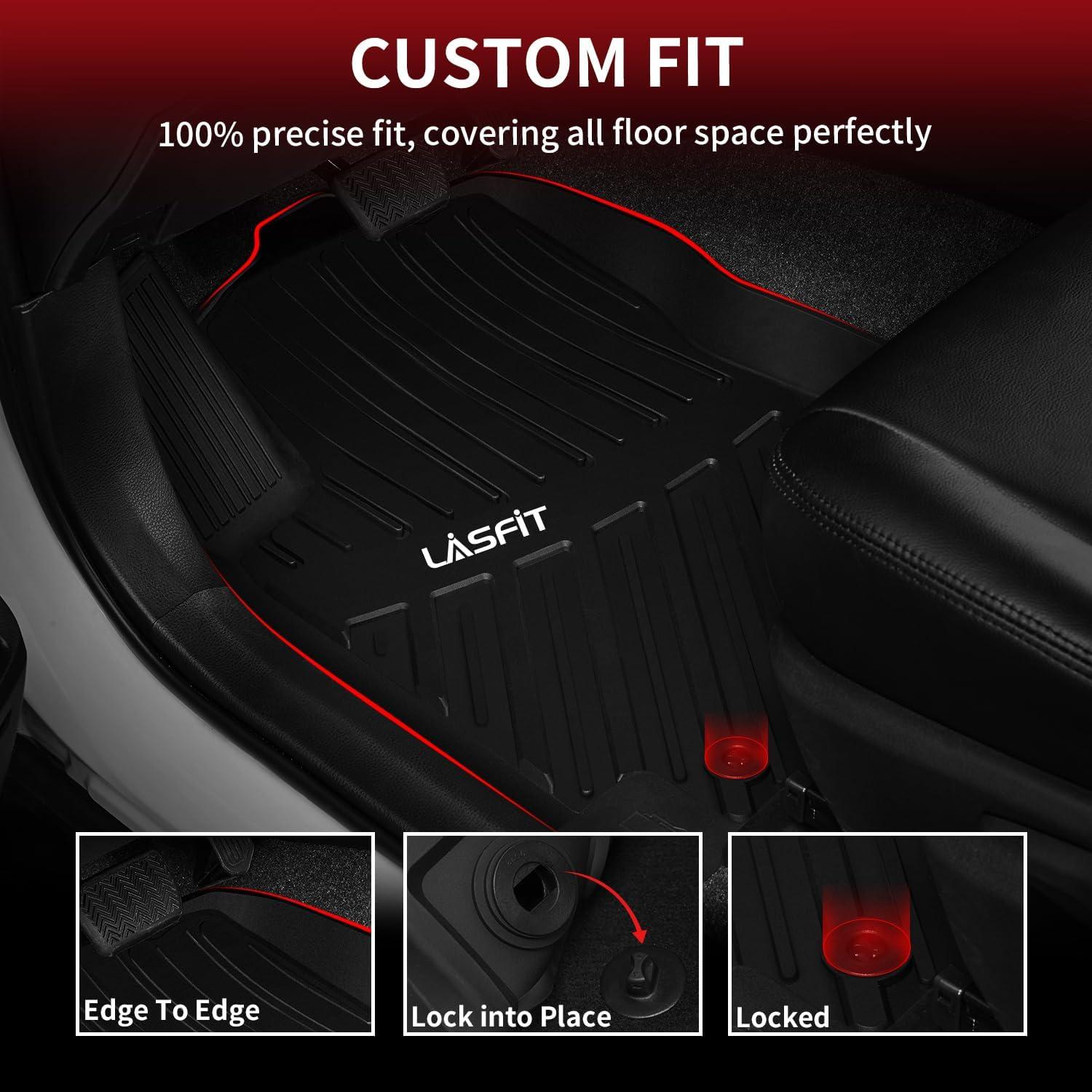 imageLASFIT Floor Mats amp Cargo Mat for Toyota Corolla 20202026for Sedan TPE All Weather Protection Rubber Car Liners Custom Fit for Corolla Accessories 1st amp 2nd Row amp Trunk Mats Black520132018Rav4Floor Mats