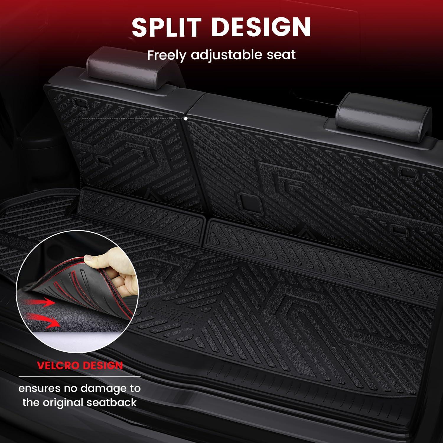 imageLASFIT Floor Mats amp Cargo Mat for Toyota Corolla 20202026for Sedan TPE All Weather Protection Rubber Car Liners Custom Fit for Corolla Accessories 1st amp 2nd Row amp Trunk Mats Black820142019Highlander GasFull Set Mats