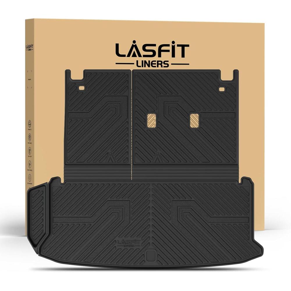 imageLASFIT Floor Mats amp Cargo Mat for Toyota Corolla 20202026for Sedan TPE All Weather Protection Rubber Car Liners Custom Fit for Corolla Accessories 1st amp 2nd Row amp Trunk Mats Black720242026Grand HighlanderTrunkBackrest Mats