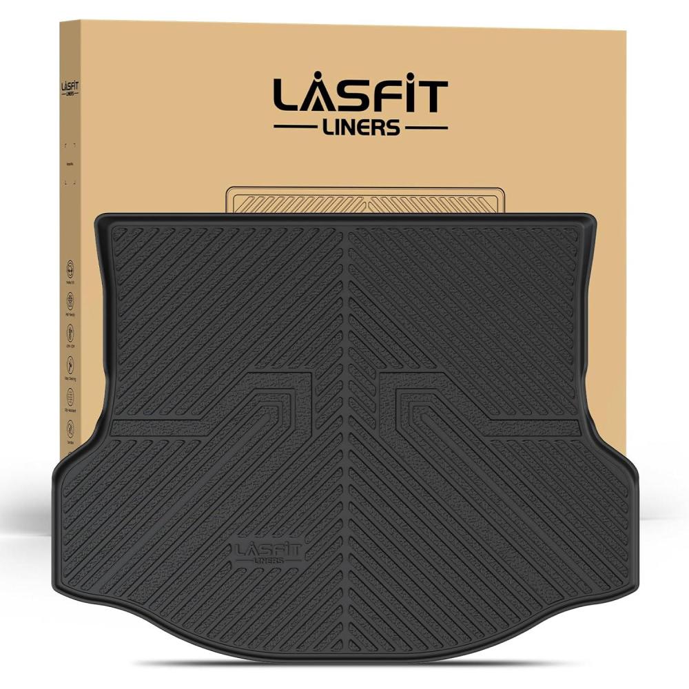 imageLASFIT Floor Mats amp Cargo Mat for Toyota Corolla 20202026for Sedan TPE All Weather Protection Rubber Car Liners Custom Fit for Corolla Accessories 1st amp 2nd Row amp Trunk Mats Black520132018Rav4Trunk Mat