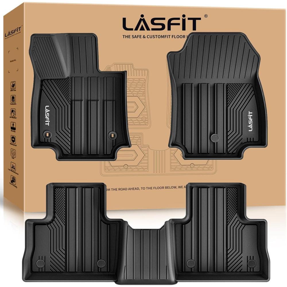 imageLASFIT Floor Mats amp Cargo Mat for Toyota Corolla 20202026for Sedan TPE All Weather Protection Rubber Car Liners Custom Fit for Corolla Accessories 1st amp 2nd Row amp Trunk Mats Black520192025Rav4Floor Mats