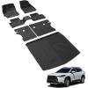 imageLASFIT Floor Mats amp Cargo Liner for Toyota Sienna 7 Seat 20132020 All Weather TPE Custom Fit Floor Liners amp Trunk Mat for Sienna 7 Seat 1st 2nd and 3rd Row and Trunk Full Set Mats Accessories20222026Corolla Cross Gas AWDFull Set Mats