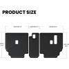 imageLASFIT Floor Mats amp Cargo Mat for Toyota Corolla Hatchback 20192026 TPE All Weather Protection Rubber Car Liners Custom Fit for Corolla Hatchback Accessories 1st amp 2nd Row amp Trunk Mats Black201320244Runner 7SeatsRear Seat Back Protector