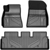 imageLASFIT Premium Extra Thick Floor Mats amp Trunk Mat for Tesla Model 3 2023 2022 Custom Fit TPE All Weather Frunk Front Rear Cargo Liners Full Set Waterproof Car Mats BlackBlack Liners for 2022 2023