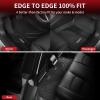 imageLASFIT Premium Extra Thick Floor Mats amp Trunk Mat for Tesla Model 3 2023 2022 Custom Fit TPE All Weather Frunk Front Rear Cargo Liners Full Set Waterproof Car Mats BlackBlack Liners for 2022 2023