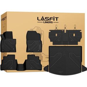 imageLASFIT Cargo Mat for Subaru Outback 20202025 All Weather TPE Custom Fit Easy Clean Durable NoCurling Trunk Mat for Outback 2025 2024 2023 2022 2021 2020 Trunk Liner Black20172025  For Mazda CX5  Full Set Mats