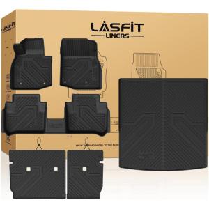 imageLASFIT Cargo Mat for Subaru Outback 20202025 All Weather TPE Custom Fit Easy Clean Durable NoCurling Trunk Mat for Outback 2025 2024 2023 2022 2021 2020 Trunk Liner Black5For Mazda CX50 Hybrid  20252026  Full Set