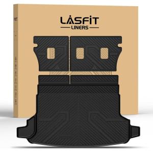 imageLASFIT Cargo Mat for Subaru Outback 20202025 All Weather TPE Custom Fit Easy Clean Durable NoCurling Trunk Mat for Outback 2025 2024 2023 2022 2021 2020 Trunk Liner Black4For Subaru Forester 20252026GasCargo Mats