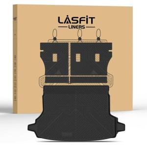 imageLASFIT Cargo Mat for Subaru Outback 20202025 All Weather TPE Custom Fit Easy Clean Durable NoCurling Trunk Mat for Outback 2025 2024 2023 2022 2021 2020 Trunk Liner Black4For Subaru Forester  20192024  Cargo Mats