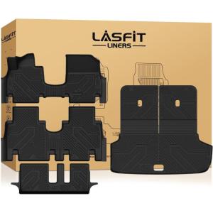 imageLASFIT Cargo Mat for Subaru Outback 20202025 All Weather TPE Custom Fit Easy Clean Durable NoCurling Trunk Mat for Outback 2025 2024 2023 2022 2021 2020 Trunk Liner Black2For Hyundai Ioniq 9  2026  7seater