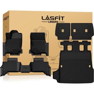 imageLASFIT Floor Mats amp Cargo Liner for Toyota Sienna 7 Seat 20132020 All Weather TPE Custom Fit Floor Liners amp Trunk Mat for Sienna 7 Seat 1st 2nd and 3rd Row and Trunk Full Set Mats Accessories202520264Runner Gas 5SeatsFull Set Mats