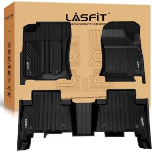 imageLASFIT Floor Mats amp Cargo Mat for Toyota Corolla Hatchback 20192026 TPE All Weather Protection Rubber Car Liners Custom Fit for Corolla Hatchback Accessories 1st amp 2nd Row amp Trunk Mats Black1201320244Runner20142023 GX460Floor Mats