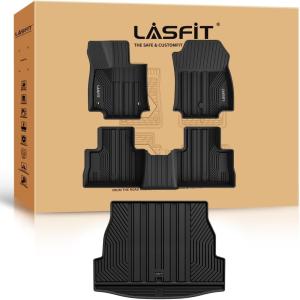 imageLASFIT Floor Mats amp Cargo Mat for Toyota Corolla Hatchback 20192026 TPE All Weather Protection Rubber Car Liners Custom Fit for Corolla Hatchback Accessories 1st amp 2nd Row amp Trunk Mats Black2Rav420192025FloorTrunk Mats