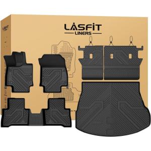 imageLASFIT Floor Mats for Lexus NX 350hNX 450h Hybrid 20222026 Not Fit Gas 250350 All Weather Cargo Mats TPE Floor LinersampBackrest Mats for NX350h Accessories TrunkampCargo Liners for NX450hLexus NX350h 20222026 Full Seats